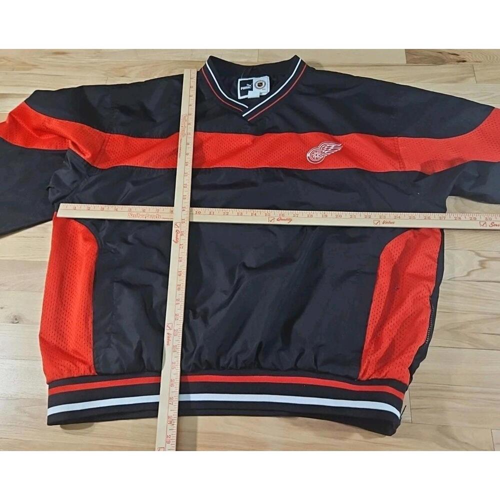 Puma Detroit Red Wings Pullover Jacket XL Windbreaker NHL - Picture 5 of 6